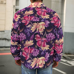 Wild Flower Print Men's Shirt Jacket