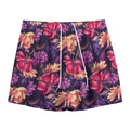 Wild Flower Print Mesh Shorts