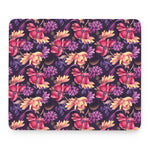 Wild Flower Print Mouse Pad