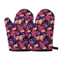 Wild Flower Print Oven Mitts