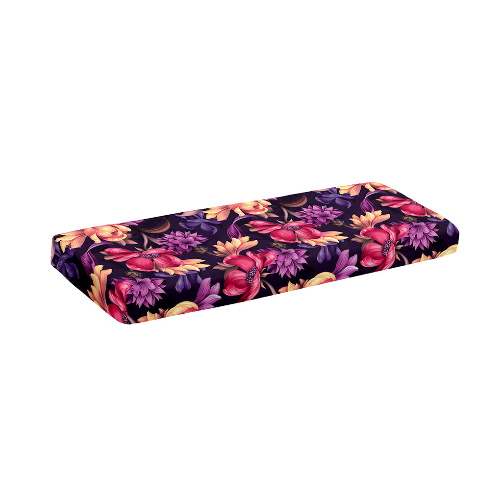 Wild Flower Print Piano Keyboard Cover