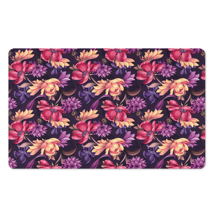 Wild Flower Print Polyester Doormat