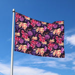 Wild Flower Print Polyester Flag