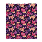 Wild Flower Print Polyester Shower Curtain