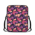 Wild Flower Print Rectangular Crossbody Bag
