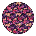 Wild Flower Print Round Floor Mat