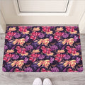 Wild Flower Print Rubber Doormat