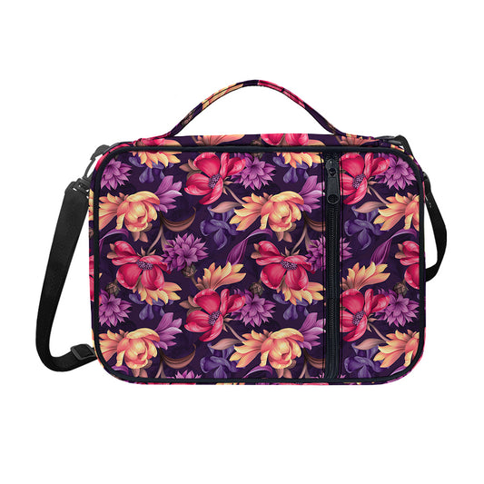 Wild Flower Print Shoulder Strap Bible Bag