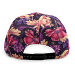 Wild Flower Print Snapback Cap