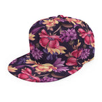 Wild Flower Print Snapback Cap