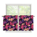 Wild Flower Print Tier Curtains