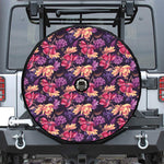 Wild Flower Print Tire Cover With Camera Hole