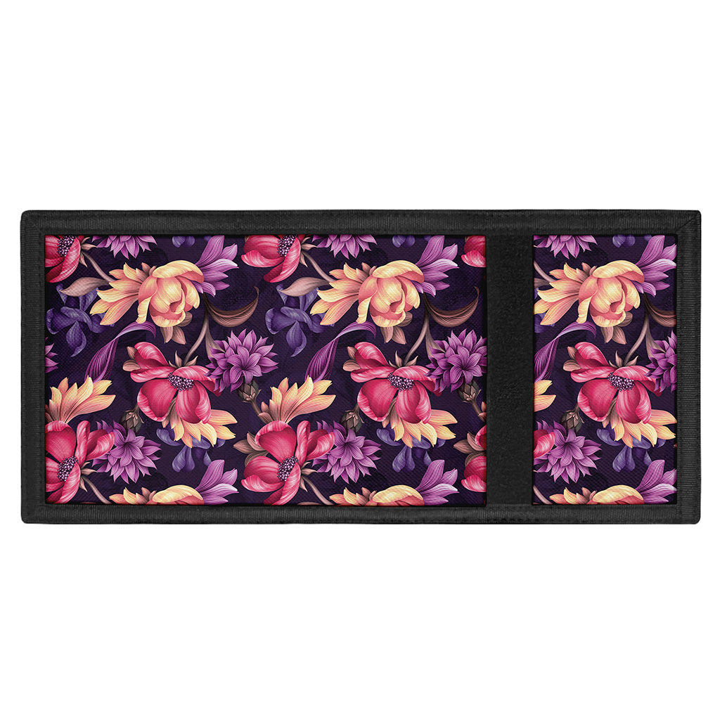 Wild Flower Print Trifold Wallet