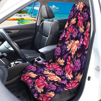 Wild Flower Print Waterproof Car Seat Cover