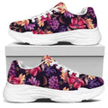 Wild Flower Print White Chunky Shoes