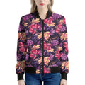 Wild Flower Print Women's Bomber Jacket