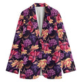 Wild Flower Print Women's Cotton Blazer