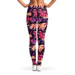 Wild Flower Print Women's Leggings