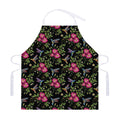 Wild Flowers And Hummingbird Print Adjustable Apron