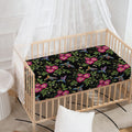 Wild Flowers And Hummingbird Print Baby Crib Sheet
