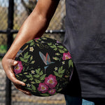 Wild Flowers And Hummingbird Print Basketball