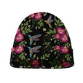Wild Flowers And Hummingbird Print Beanie