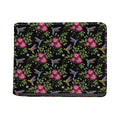 Wild Flowers And Hummingbird Print Bifold Wallet