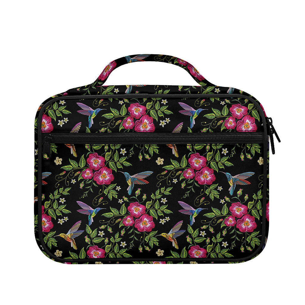 Wild Flowers And Hummingbird Print Briefcase Bible Bag