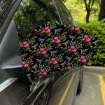 Wild Flowers And Hummingbird Print Car Side Mirror Covers