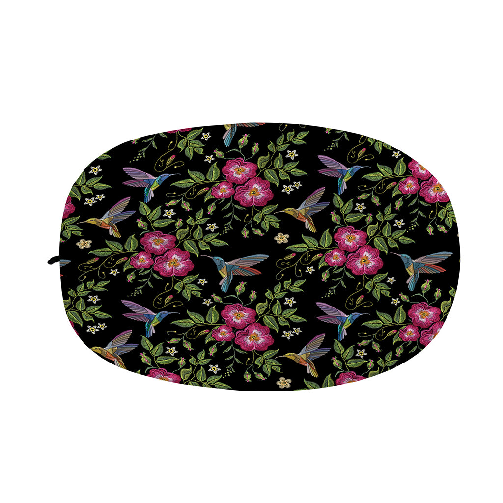 Wild Flowers And Hummingbird Print Car Side Mirror Covers