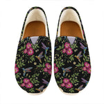Wild Flowers And Hummingbird Print Casual Shoes