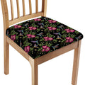Wild Flowers And Hummingbird Print Chair Cushion Cover