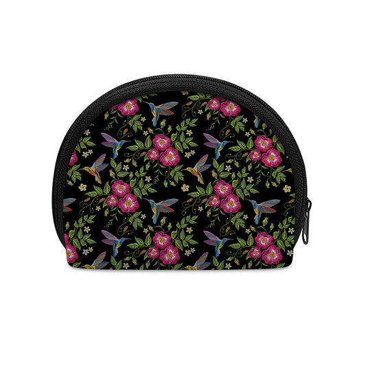 Wild Flowers And Hummingbird Print Coin Purse