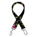 Wild Flowers And Hummingbird Print Dog Seat Belt