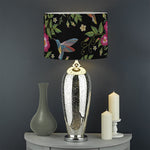 Wild Flowers And Hummingbird Print Drum Lamp Shade