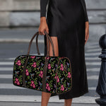 Wild Flowers And Hummingbird Print Duffle Bag