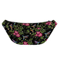 Wild Flowers And Hummingbird Print Fanny Pack