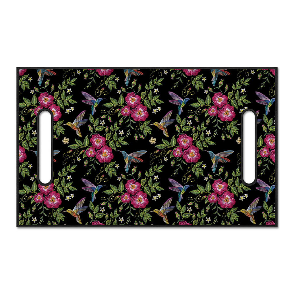 Wild Flowers And Hummingbird Print Golf Cart Seat Cover