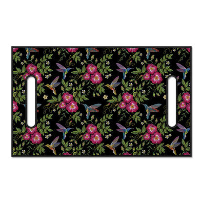 Wild Flowers And Hummingbird Print Golf Cart Seat Cover