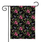 Wild Flowers And Hummingbird Print House Flag