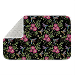 Wild Flowers And Hummingbird Print Indoor Door Mat