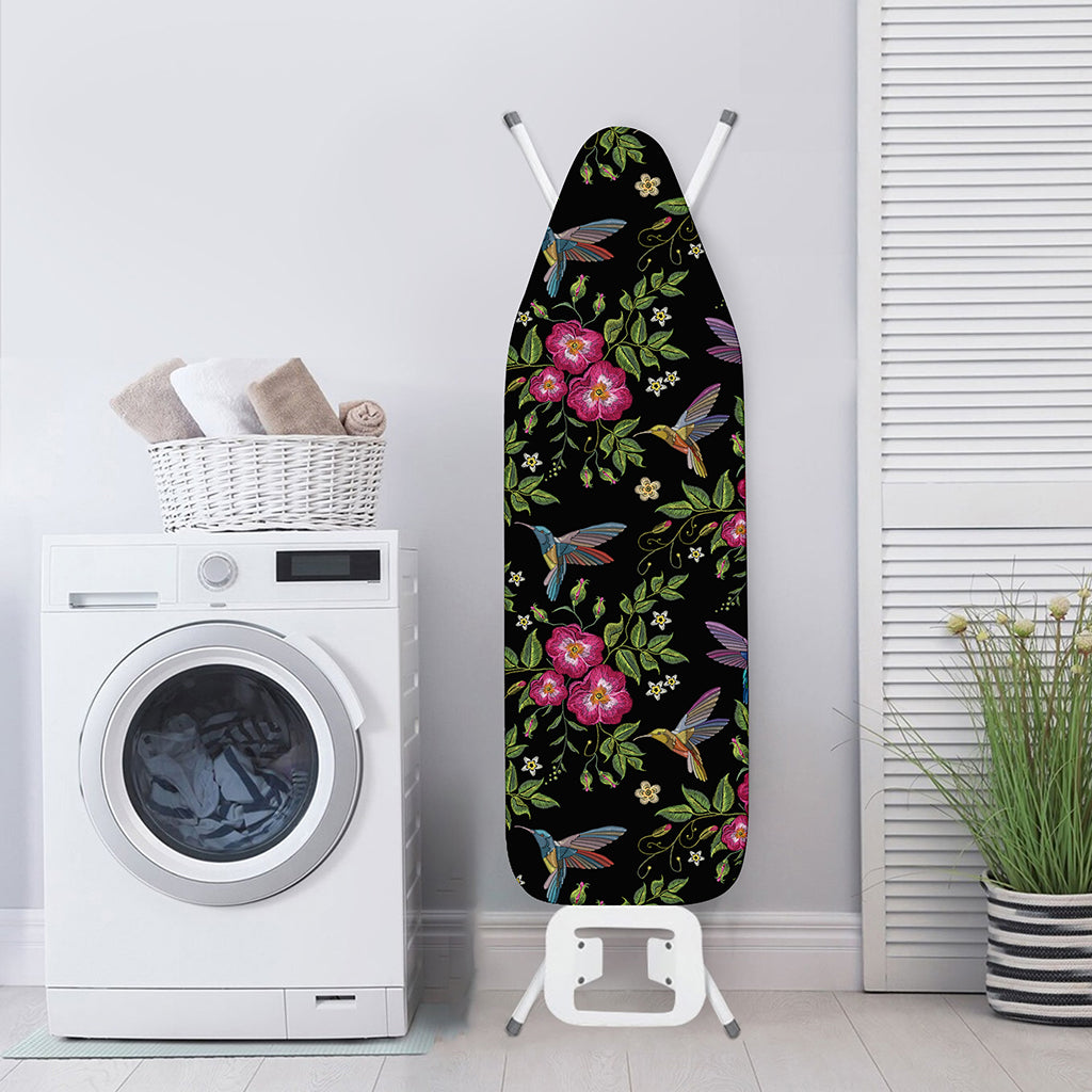 Wild Flowers And Hummingbird Print Ironing Board Cover