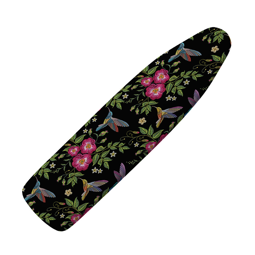Wild Flowers And Hummingbird Print Ironing Board Cover