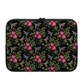 Wild Flowers And Hummingbird Print Laptop Sleeve