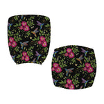 Wild Flowers And Hummingbird Print Office Chair Cover