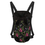 Wild Flowers And Hummingbird Print Pet Carrier Backpack