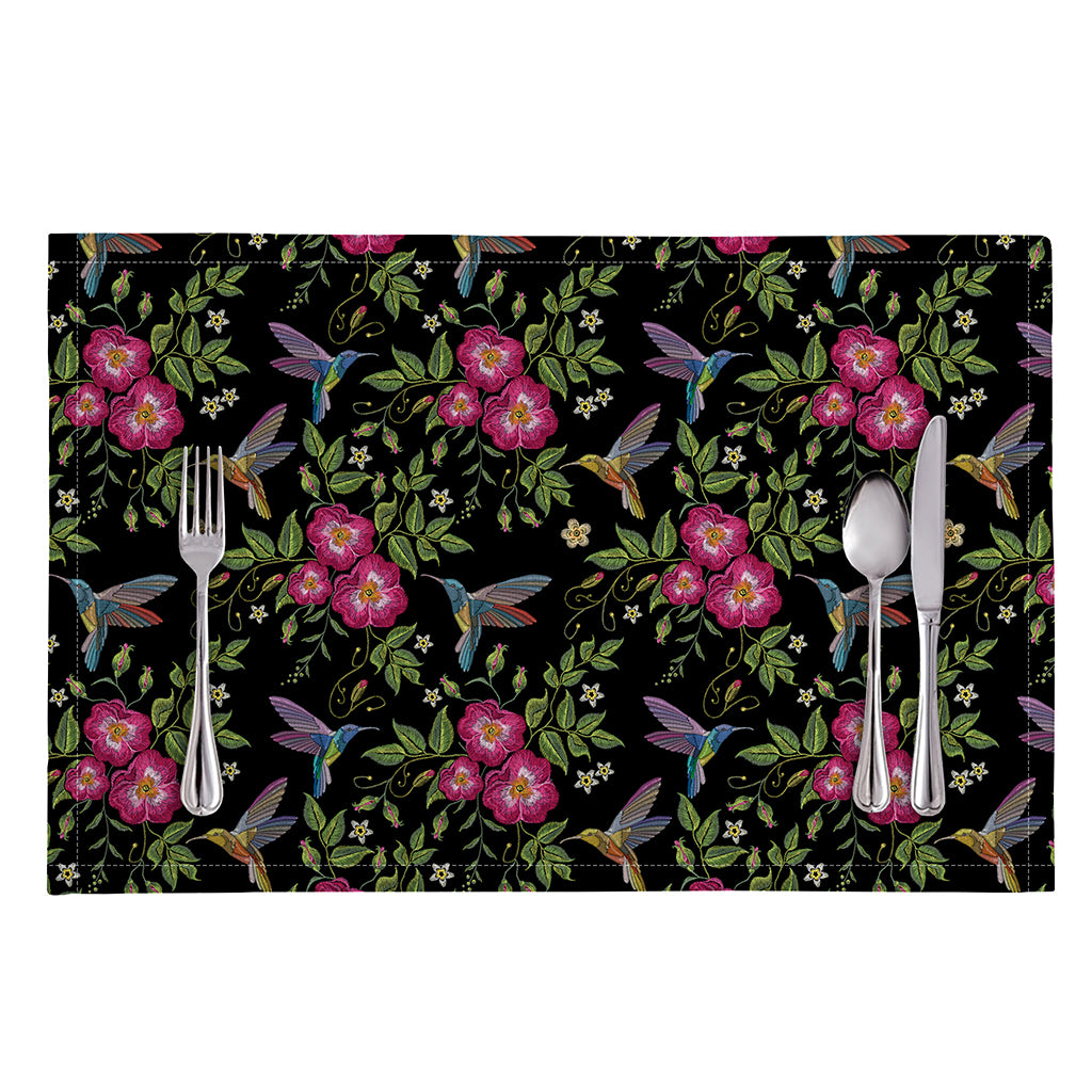 Wild Flowers And Hummingbird Print Placemat