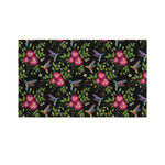 Wild Flowers And Hummingbird Print Polyester Flag