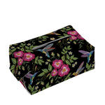 Wild Flowers And Hummingbird Print Rectangle Tissue Box Cover