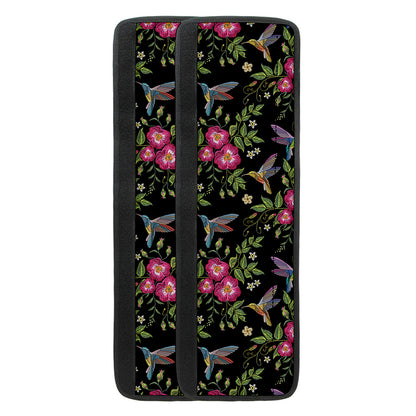 Wild Flowers And Hummingbird Print Refrigerator Handle Covers